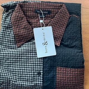 Plaid Collar Tunic Shirt